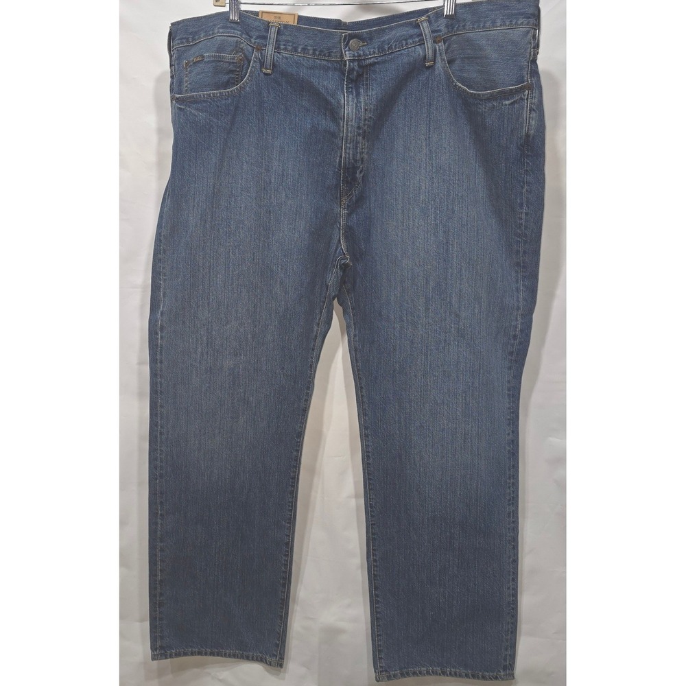 Polo Ralph Lauren Hampton Relaxed Straight Jeans Mens 48Bx32 Blue Denim NWT